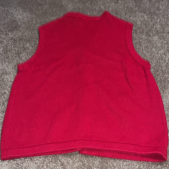 BECHAMEL Penguin Cat Embroidered Ugly Sweater Vest - size XL. Z - Picture 5 of 5